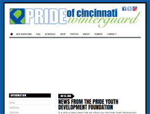 Tablet Screenshot of prideofcincinnati.org